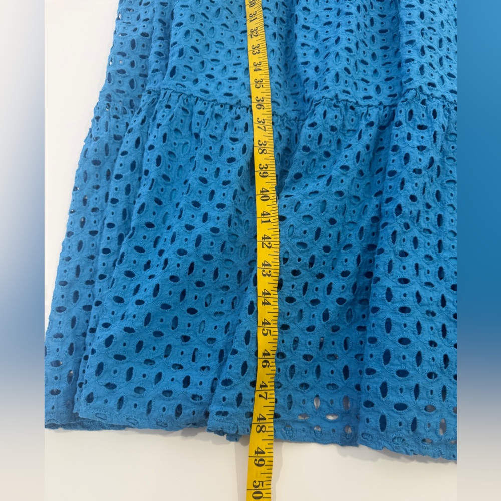 PrettyGarden Blue Eyelet Maxi Dress XL - Picture 13 of 13
